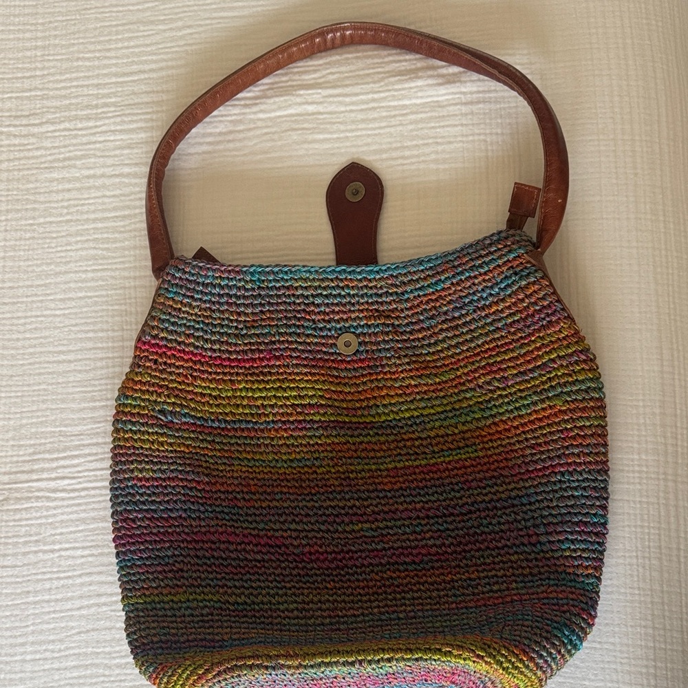 Handmade Women’s Colorful Woven Shoulder Bag. Like new.